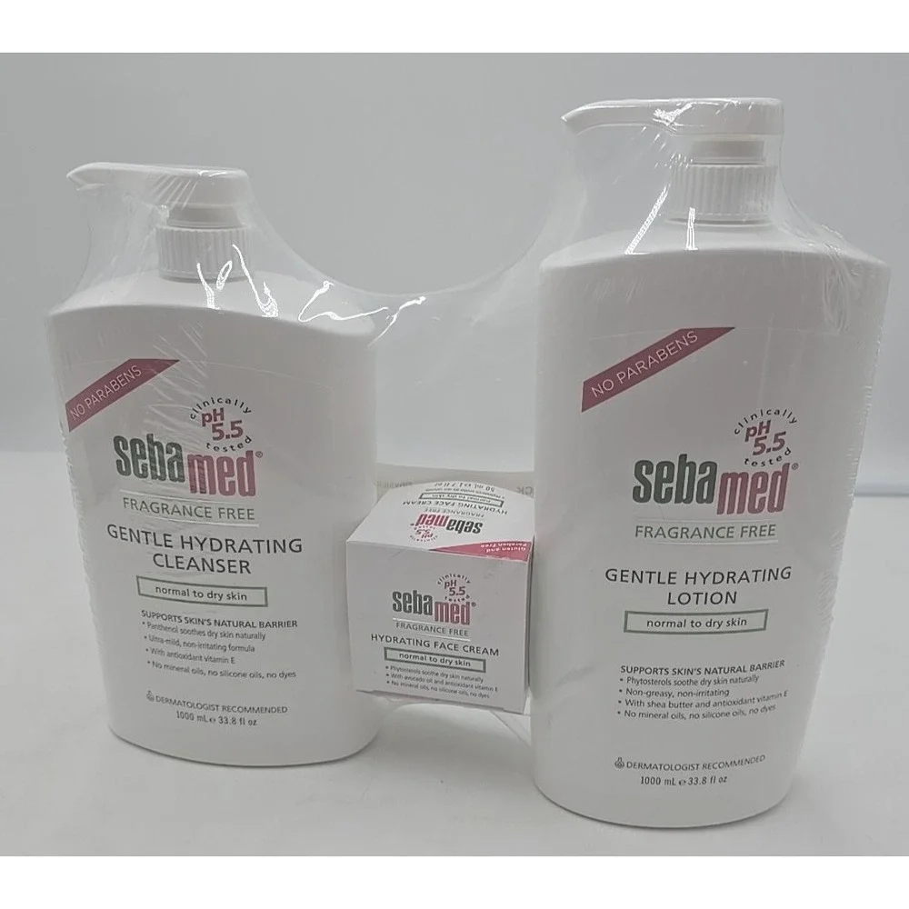 SebaMed Fragrance Free Lotion‎ Cleanser & Face Cream Normal to Dry Skin